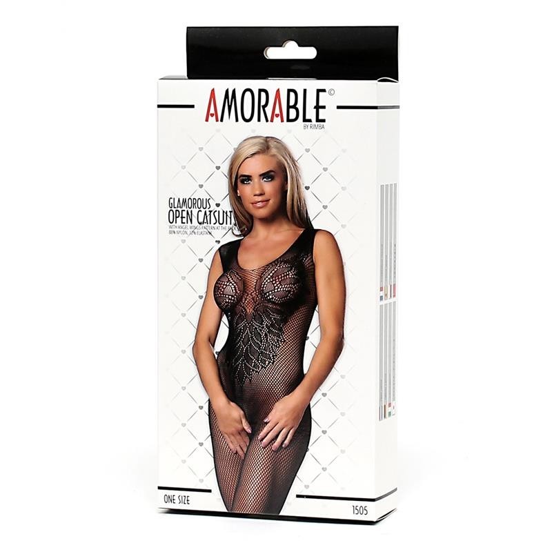 Bodystocking entrejambe ouverte taille unique