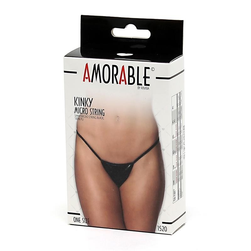 Micro Tanga Noir Taille Unique