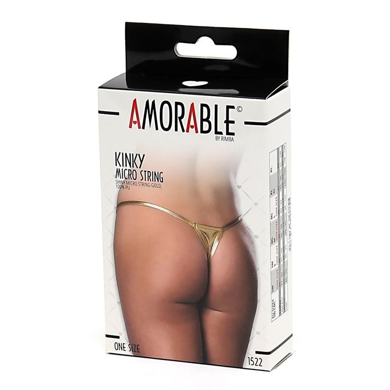 Micro Tanga dorée Taille Unique