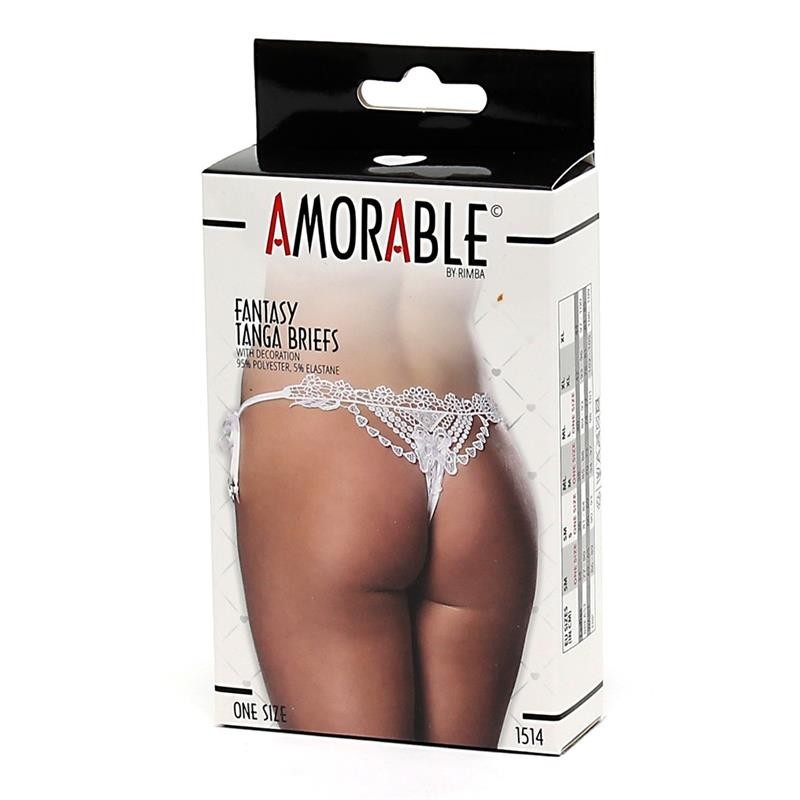 Tanga Fantasía blanc taille unique