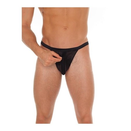 Tanga avec zip noir Taille Unique