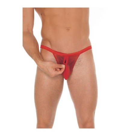 Tanga avec tirette rouge Taille Unique