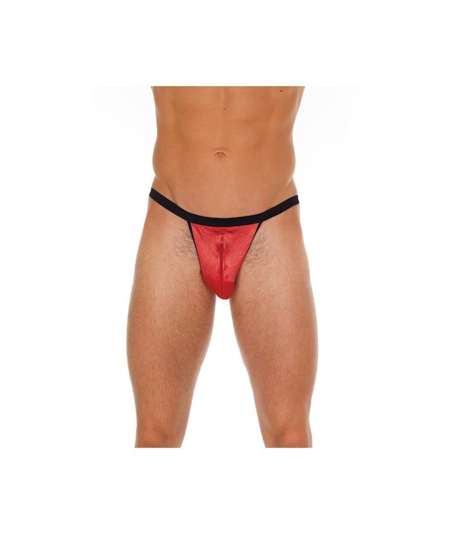 Tanga avec tirette rouge et noir Taille Unique