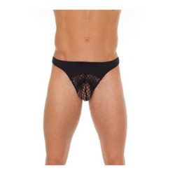 Tanga résille noir Taille Unique
