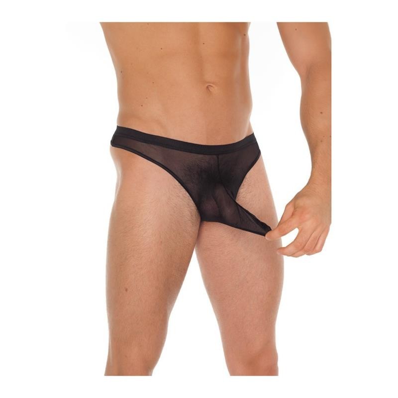 Tanga résille noir Taille Unique