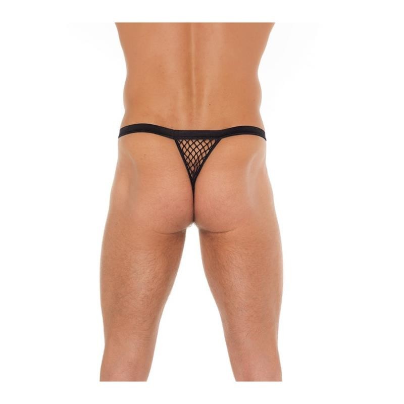 Tanga résille noir Taille Unique