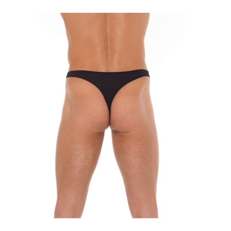 Tanga noir avec Hebilla Taille Unique