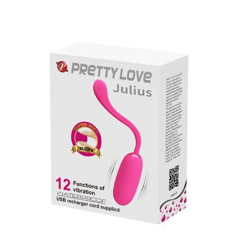 oeuf vibrant Julius USB silicone Rose