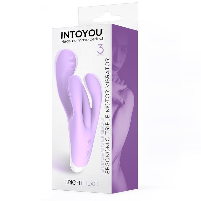 Brightlilac Vibromasseur Triple Moteur Ergonomique USB Silicone
