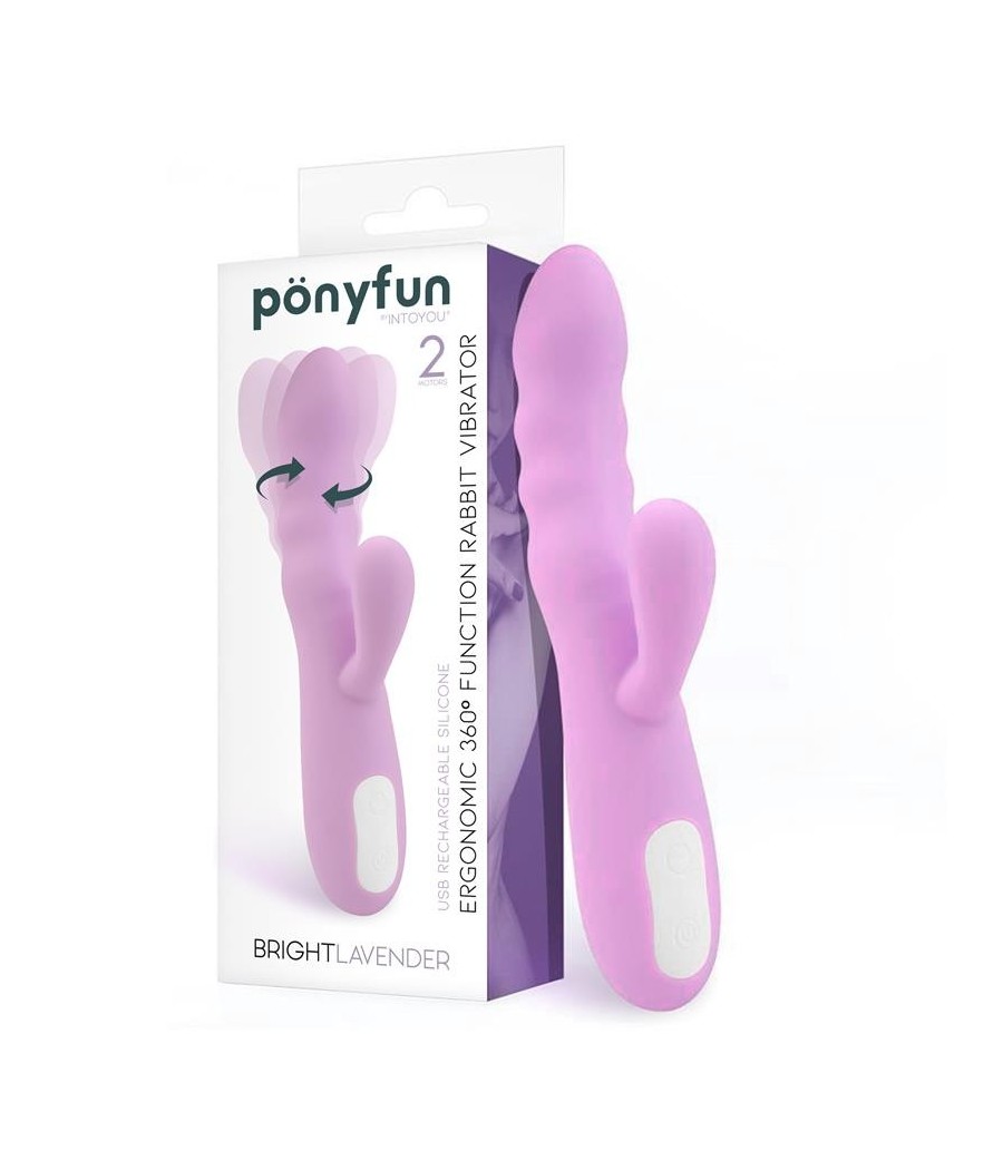BrightLavende vibromasseur et Rotateur Double Moteur 360º USB Silicone