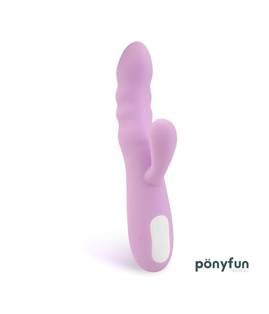 Bright Lavende vibromasseur Rabbit et Rotations Double Moteur 360º USB Silicone