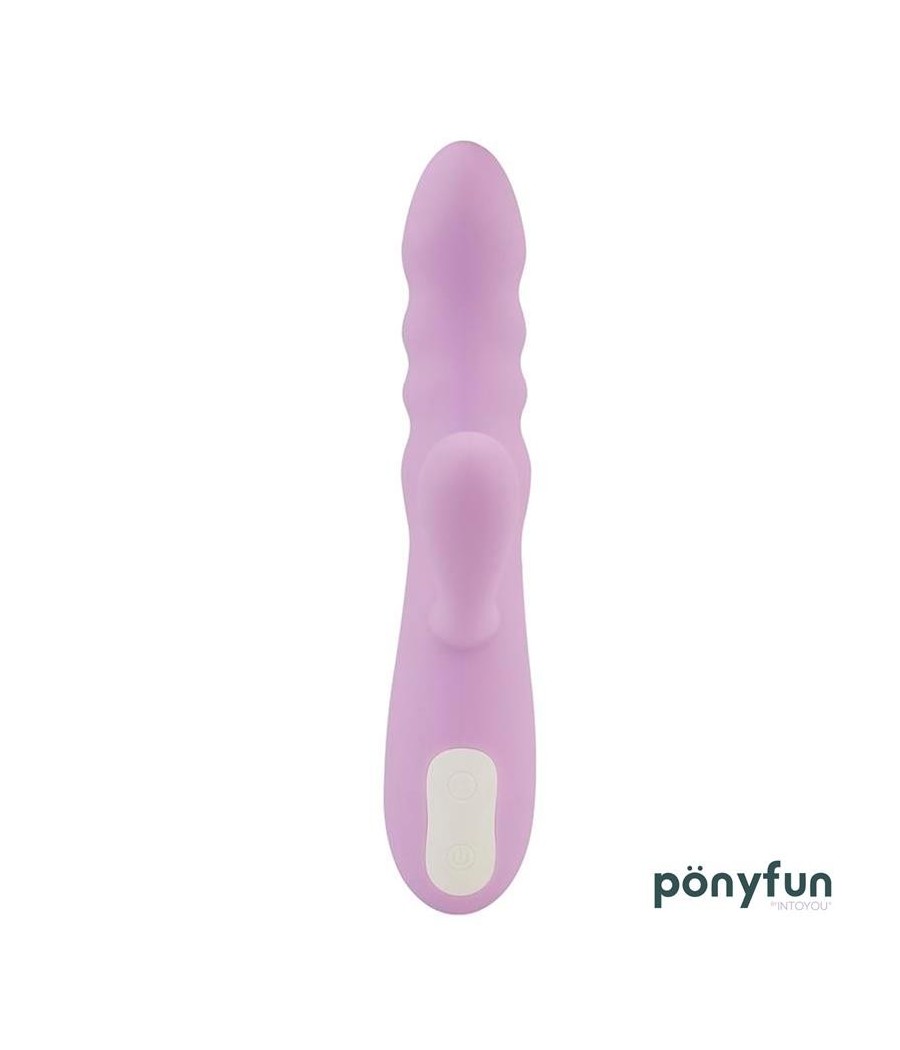 Bright Lavende vibromasseur Rabbit et Rotations Double Moteur 360º USB Silicone