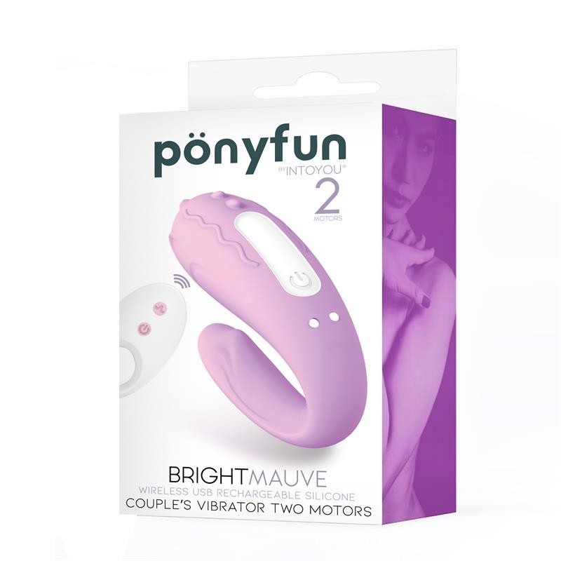 Brightmauve Vibromasseur pour couples Double Motor télécommande USB silicone