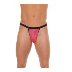 Tanga rouge et noir Taille Unique