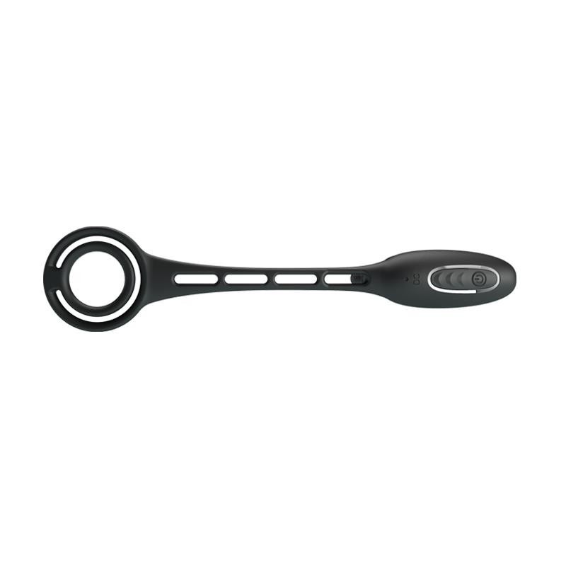 Plug anal avec anneau à pénis vibrant