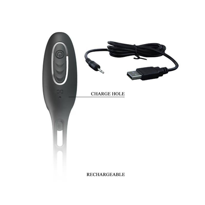 Plug anal avec anneau à pénis vibrant