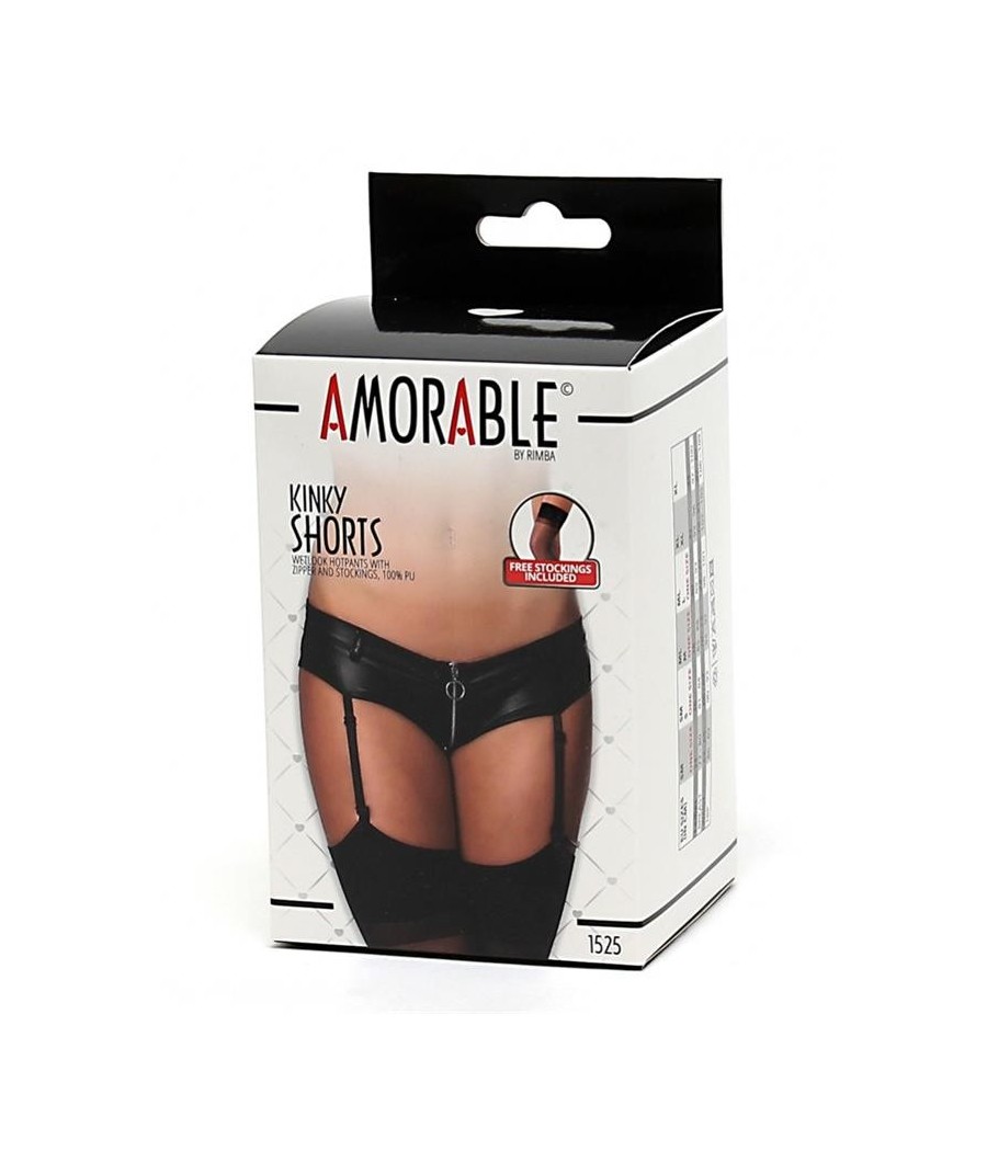 Pantalons avec jarretelle et tirette