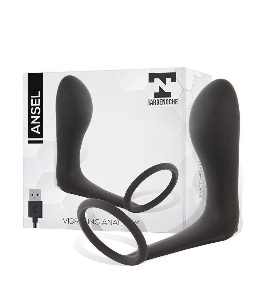 Ansel Plug Anal vibrant et Anneau USB Silicone
