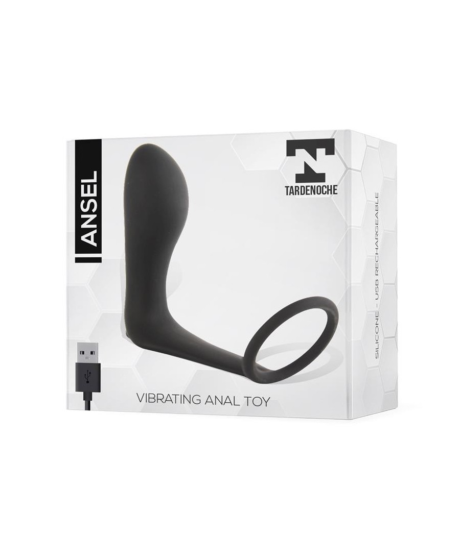 Ansel Plug Anal vibrant et Anneau USB Silicone