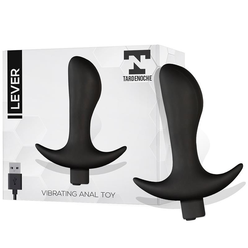 Plug anal à levier vibrant USB silicone