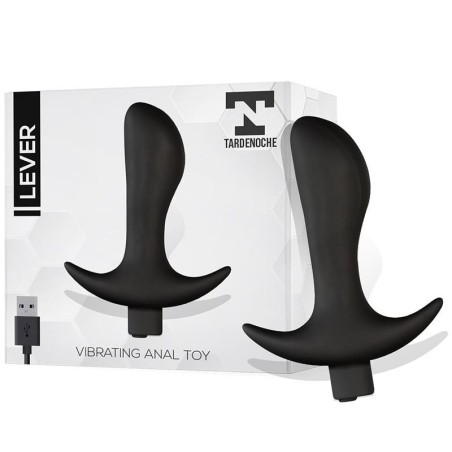 Plug anal à levier vibrant USB silicone
