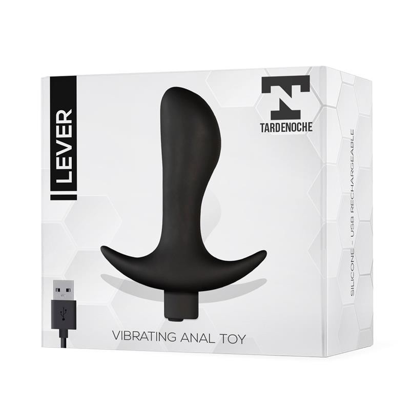 Plug anal à levier vibrant USB silicone