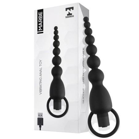 Chaîne anale en marbre vibrant USB silicone