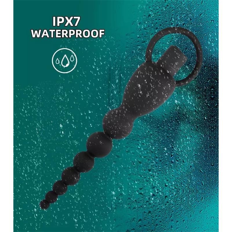 Chaîne anale en marbre vibrant USB silicone