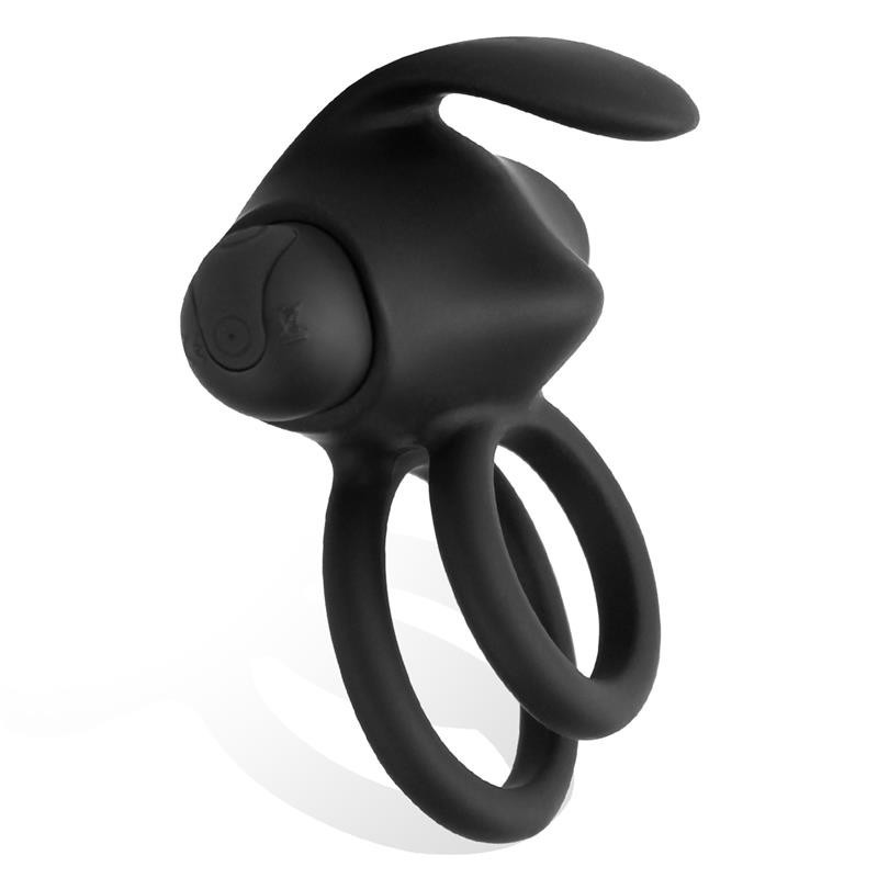 Reerin Anneau Vibromasseur USB Dual télécommande USB Silicone