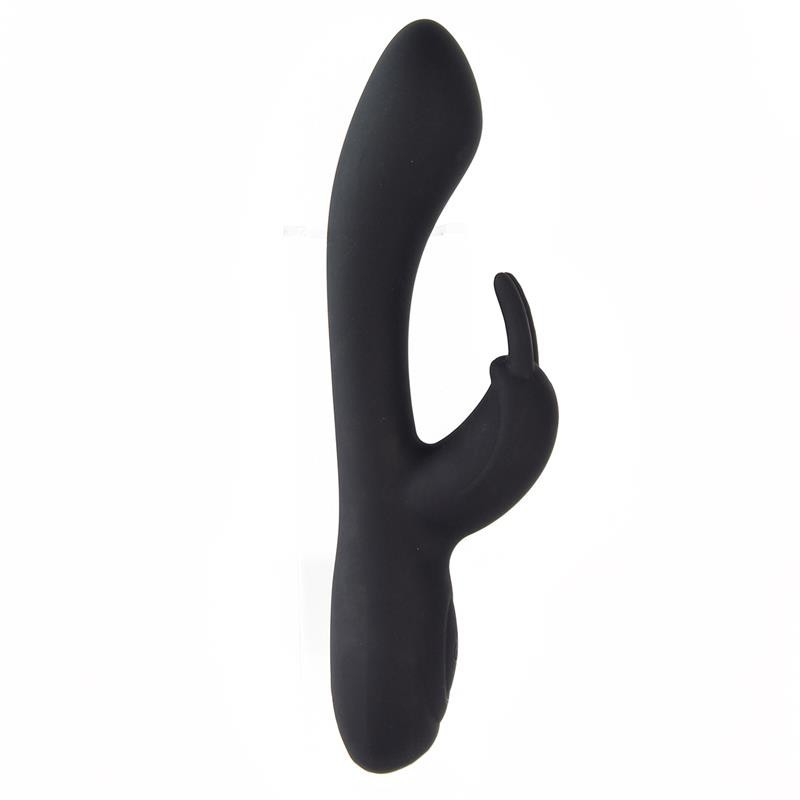 Noir Vibromasseur silicone liquide Inyectada 2 Moteurs USB