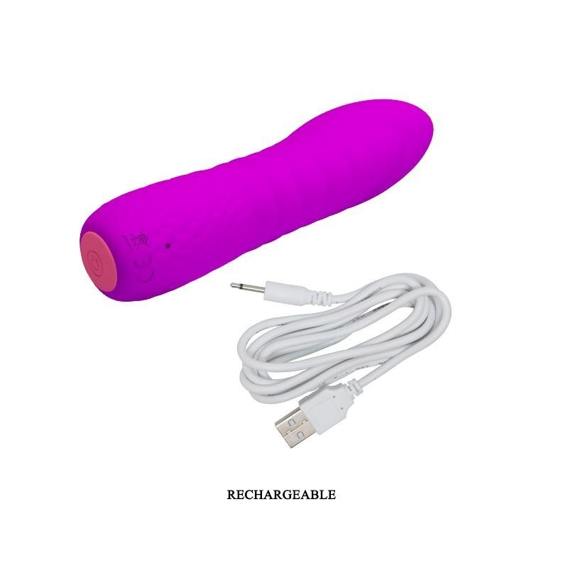vibromasseur Abner USB silicone mauve