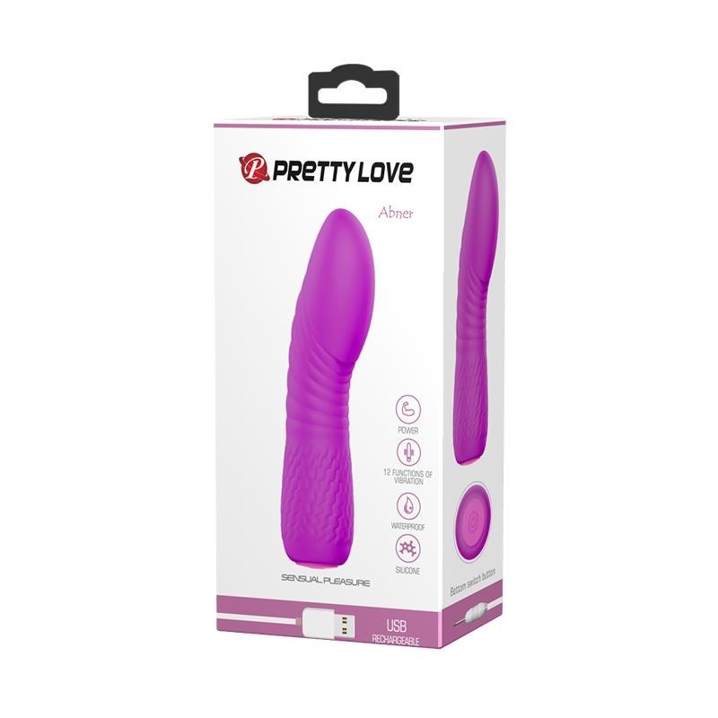 vibromasseur Abner USB silicone mauve