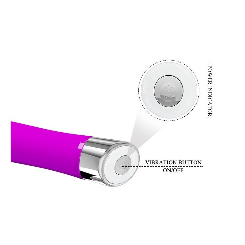 vibromasseur Sampson silicone mauve