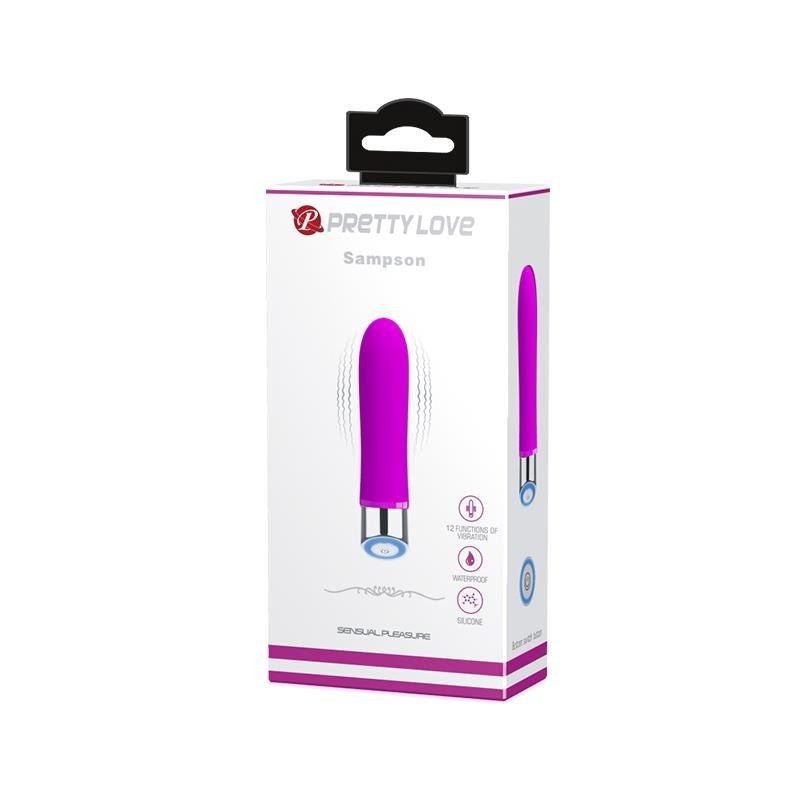 vibromasseur Sampson silicone mauve