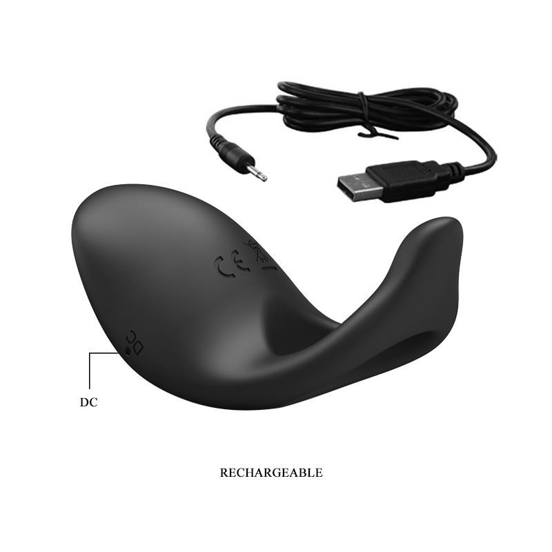 Anneau Vibromasseur Gemma USB silicone Noir