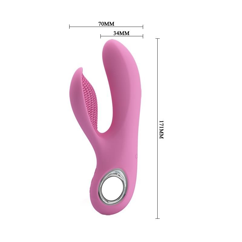 vibromasseur Canrol USB silicone Rose doux