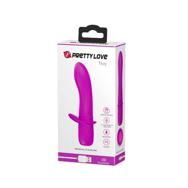 Vibromasseur Troet USB Silicone Violet