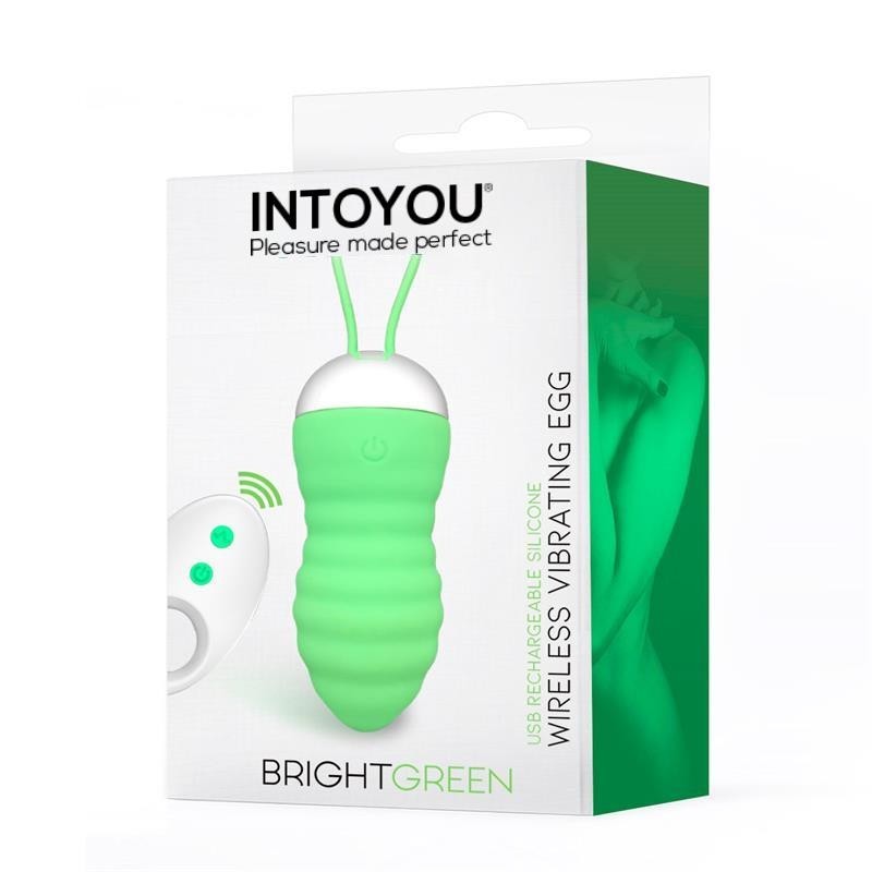 Brightgreen oeuf vibrant télécommande USB Silicone