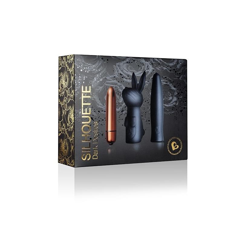 Kit balle vibrante et Etui Silhouette Dark Desires