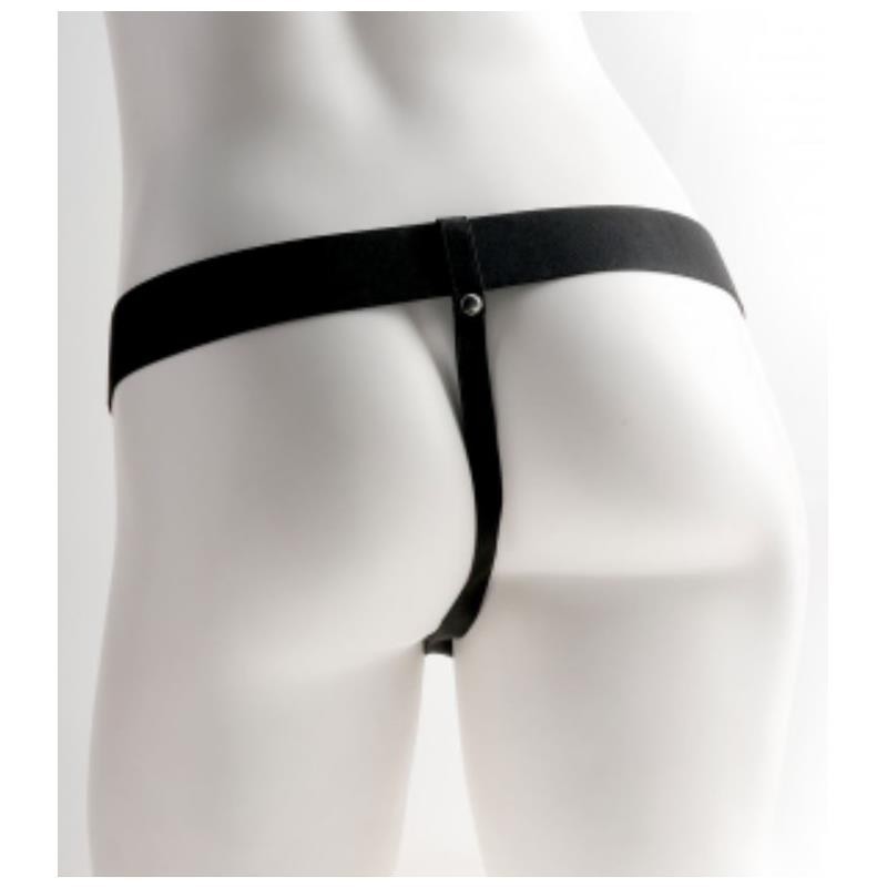 Arnes élastique avec Gode creux 9 10 Fonctions vibration USB Naturel