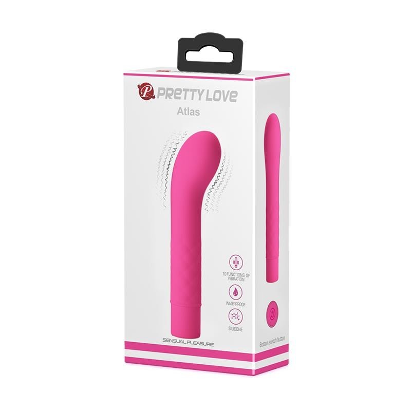 vibromasseur Atlas silicone rose