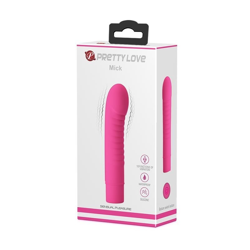 vibromasseur Mick Silicone Rose