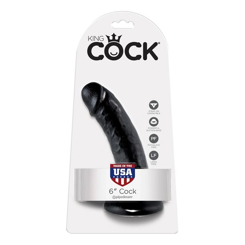 King Cock pénis de 6 - Couleur Noir