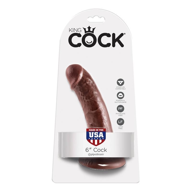 King Cock pénis de 6 - Couleur Marron