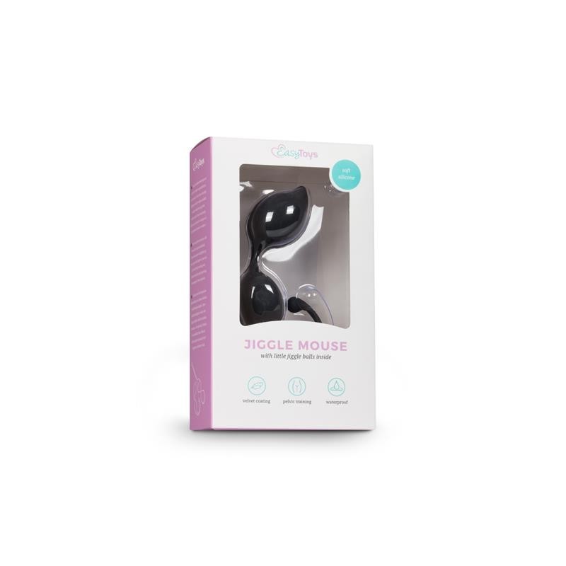 boules Vaginales courbés silicone - Noir