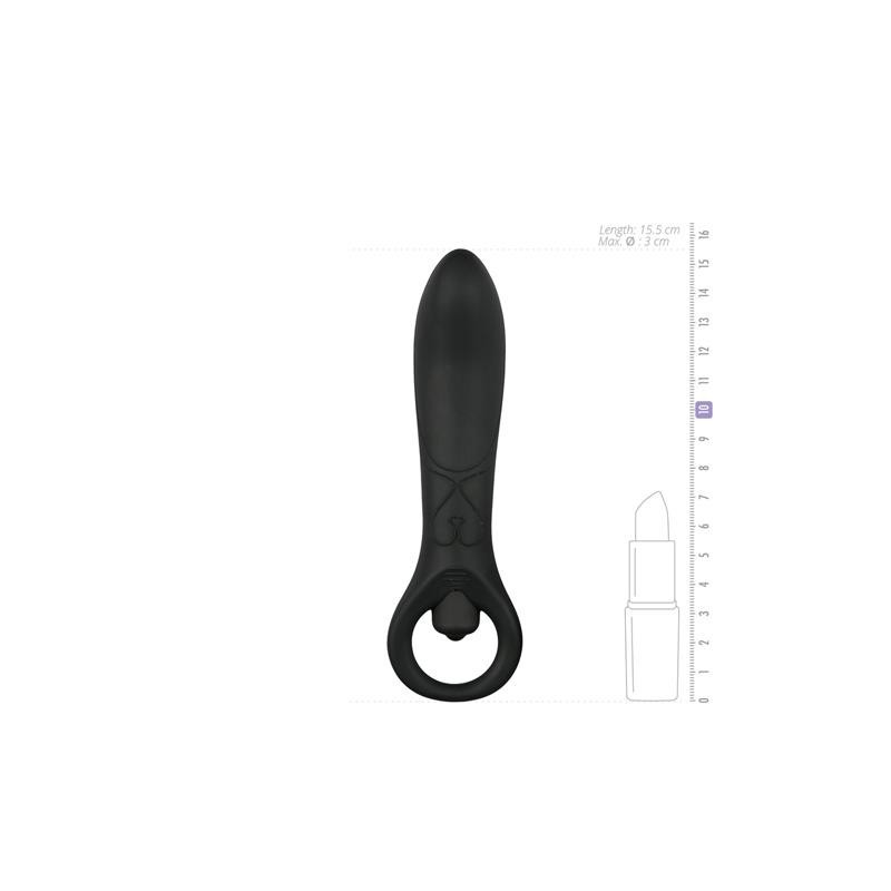 Vibromasseur Anal silicone - Nègre