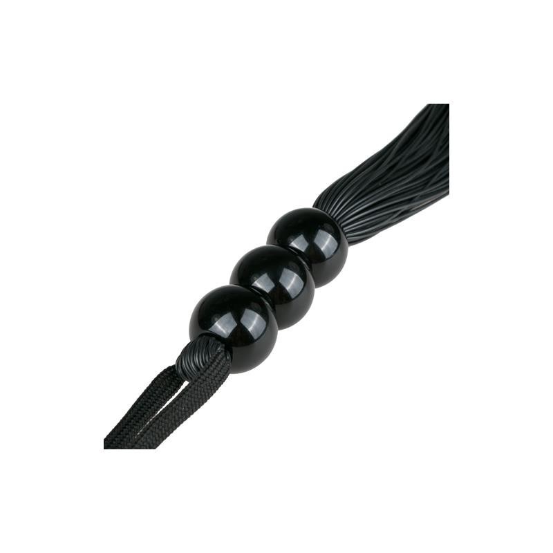 fouet en silicone - Noir