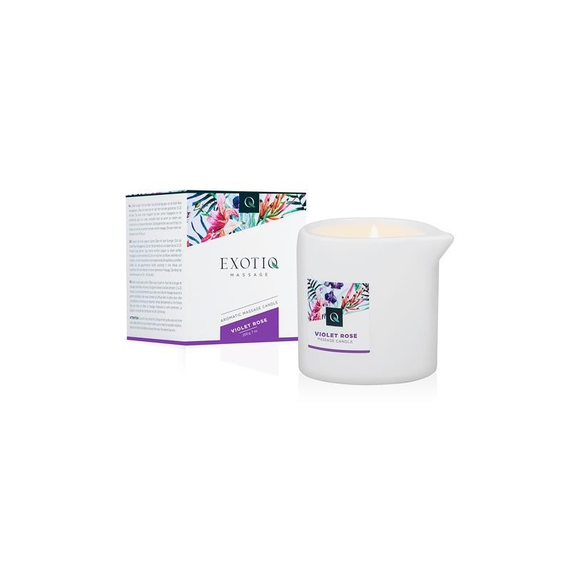 bougie de massage rose violet - 200g
