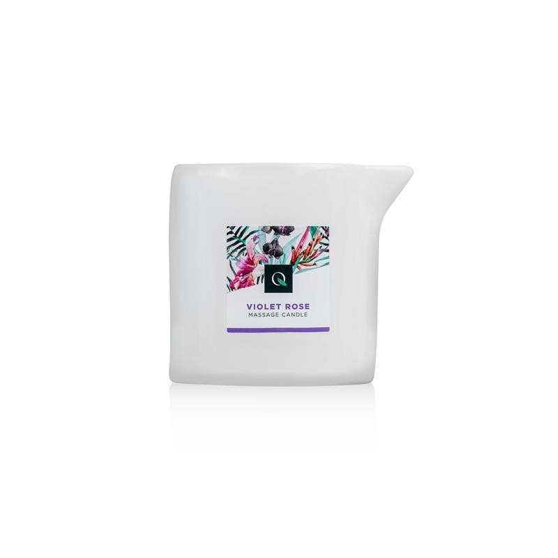 bougie de massage rose violet - 200g
