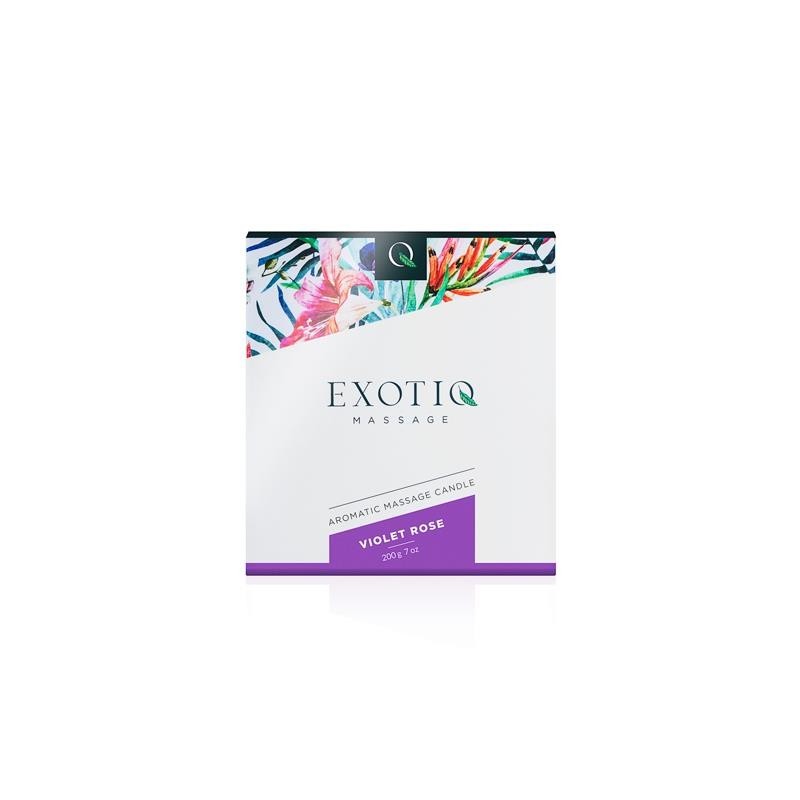 bougie de massage rose violet - 200g